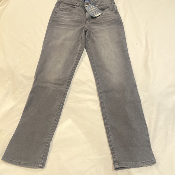 Democracy Denim - Democracy Jeans Women's "Ab" Solution Gray Straight Leg Pants Size 10 New